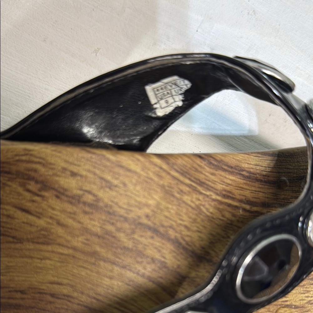 Vionic Black and Brown Sandals with Metallic Accents - Picture 7 of 7